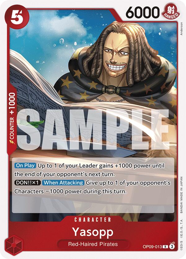 Yasopp OP09-013 Rare OP09 Emperors in the New World ENG - One Piece TCG - NM