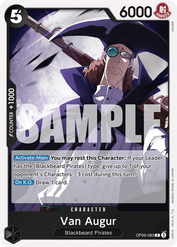 Van Augur OP09-083 Rare OP09 Emperors in the New World ENG - One Piece TCG - NM