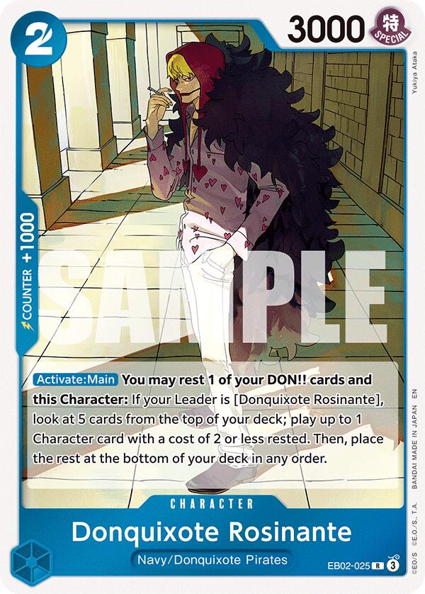 Donquixote Rosinante EB02-025 Rare EB02 Anime 25th Collection EN - One Piece TCG