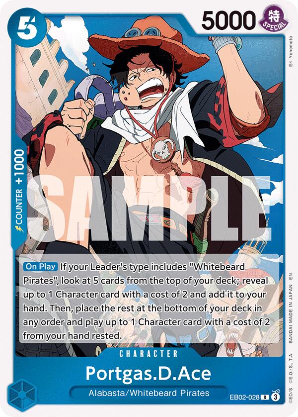 Portgas.D.Ace EB02-028 Rare EB02 Anime 25th Collection ENG - One Piece TCG - NM
