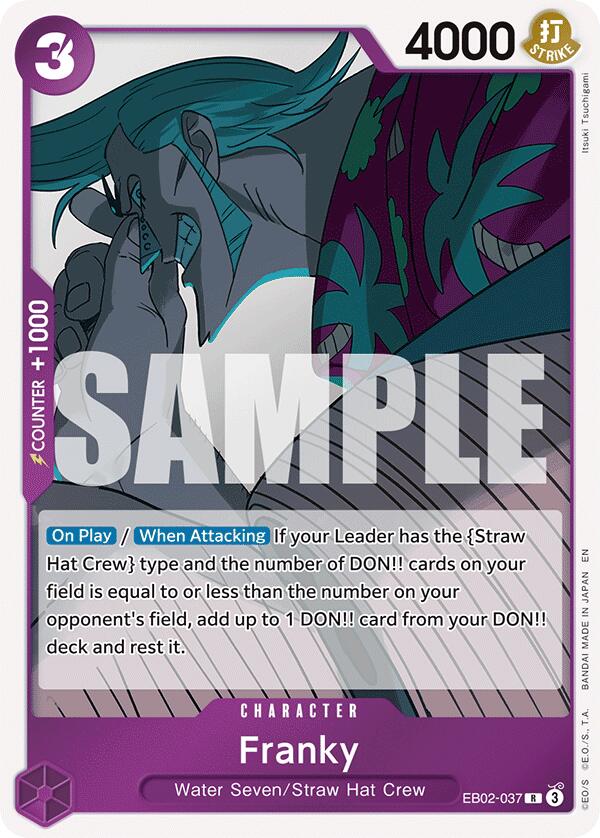 Franky EB02-037 Rare EB02 Anime 25th Collection English - One Piece TCG Card NM