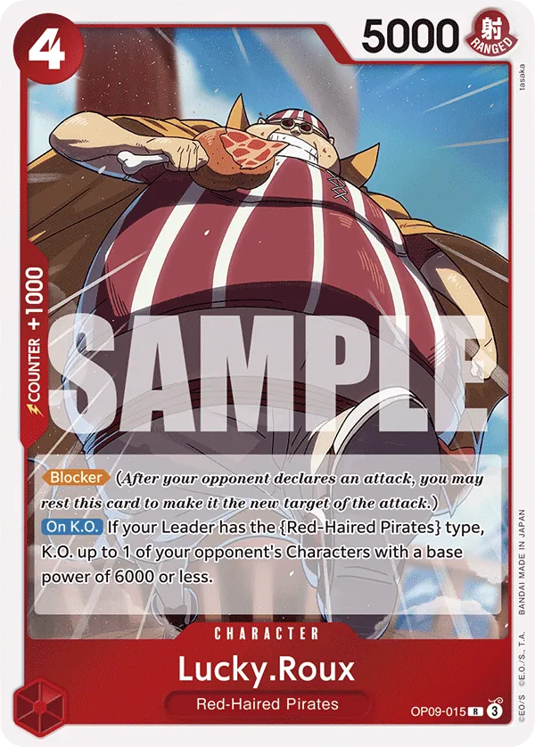 Lucky.Roux OP09-015 Rare OP09 Emperors in the New World ENG - One Piece TCG - NM